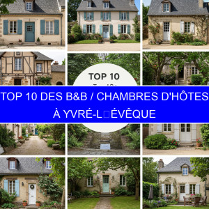 Top 8 des B&B / Chambres d'hôtes à Yvré-lʼÉvêque